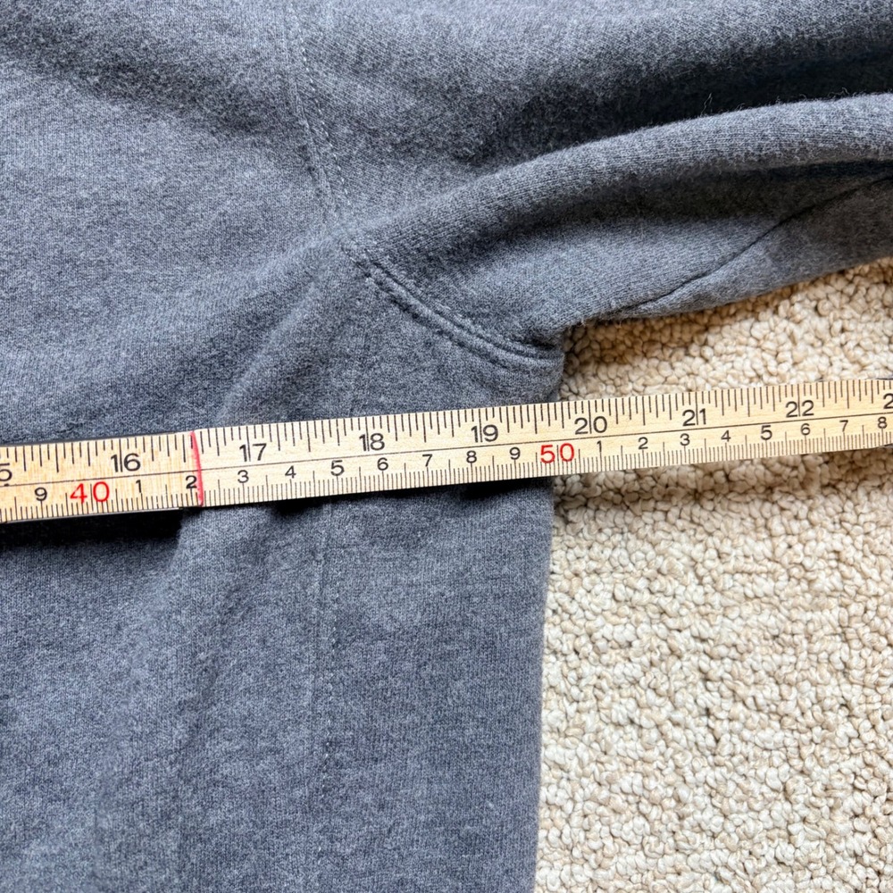 Polo Ralph Lauren Y2K Gray Track Jacket Side Stripe Full Zip Fleece Medium - Picture 3 of 4